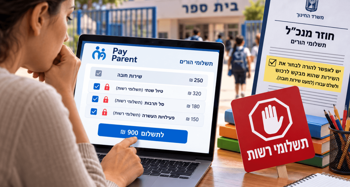 החרפה במאבק על תשלומי הרשות בבתי הספר בכפר סבא: "נפעל להפסקת השימוש במערכת הגבייה"