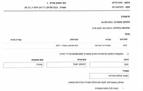 כתבו "עיריית כפר סבא", הכסף הגיע לחשבון אחר – והמשטרה סגרה את התיק באותו יום