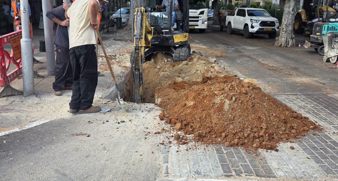 העבודות בוויצמן מתקדמות: עכשיו מגיע תורו של רחוב הרצל