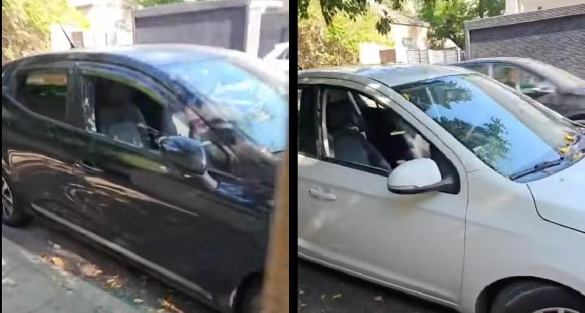 חלונות רכבים נופצו ברחוב גולומב בכפר סבא – המשטרה פתחה בחקירה